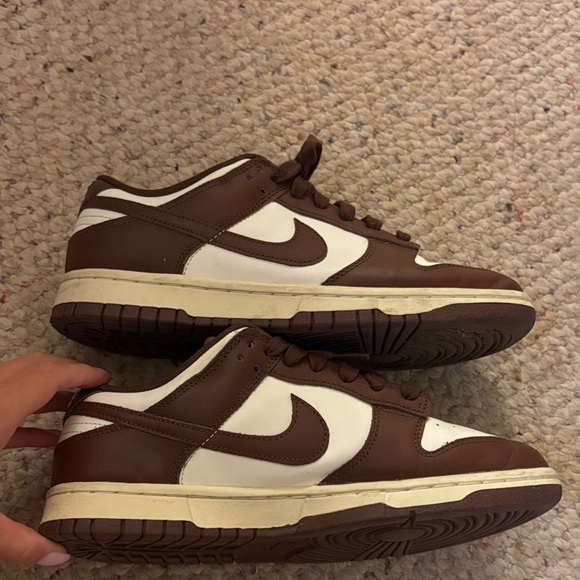 Chocolate Brown and White Nikes - Picture 3 of 8